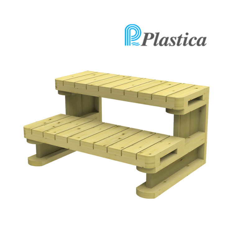 Plastica Wooden Spa Steps | Blue Cube Direct