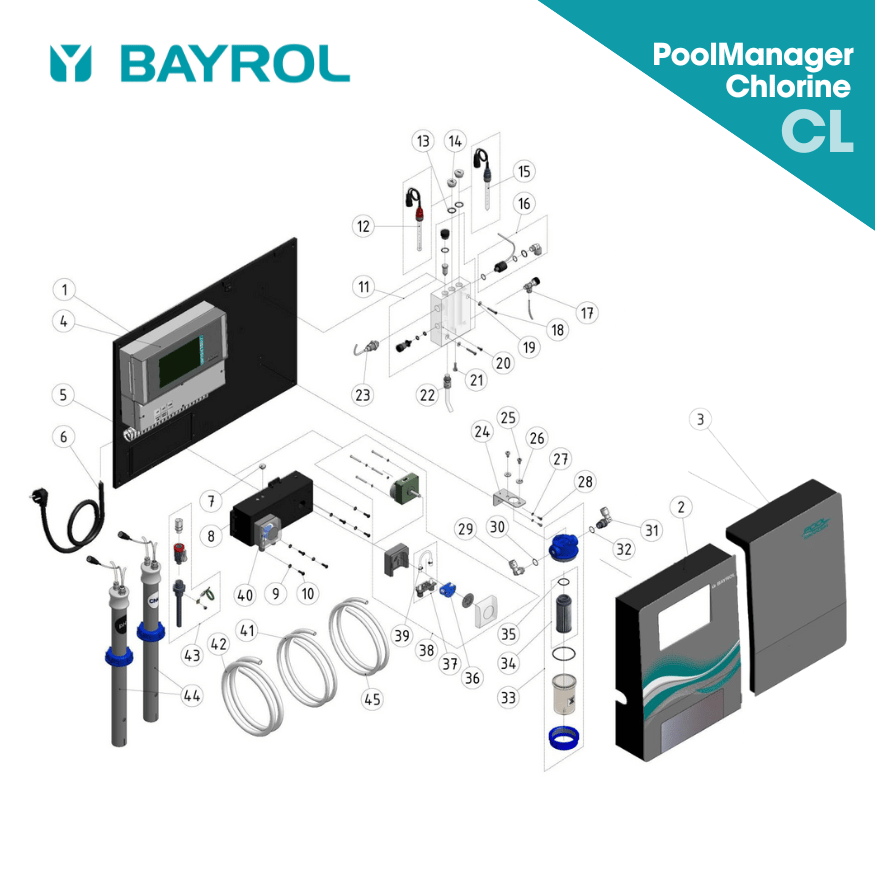 Bayrol PoolManager Chlorine Spares | Blue Cube Direct