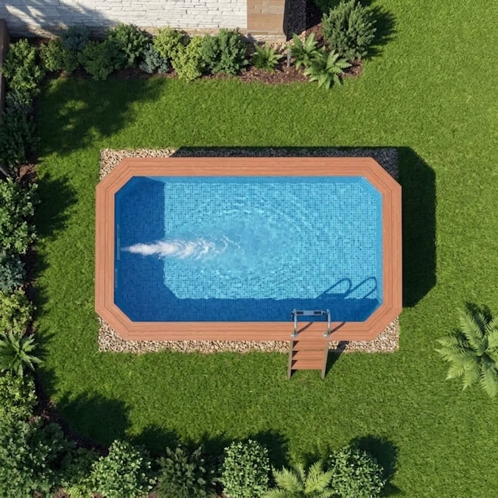 Plastica Wooden Exercise Pool Package (3.9m x 2.4m x 1.17m) – with Counter Current & Heat Pump